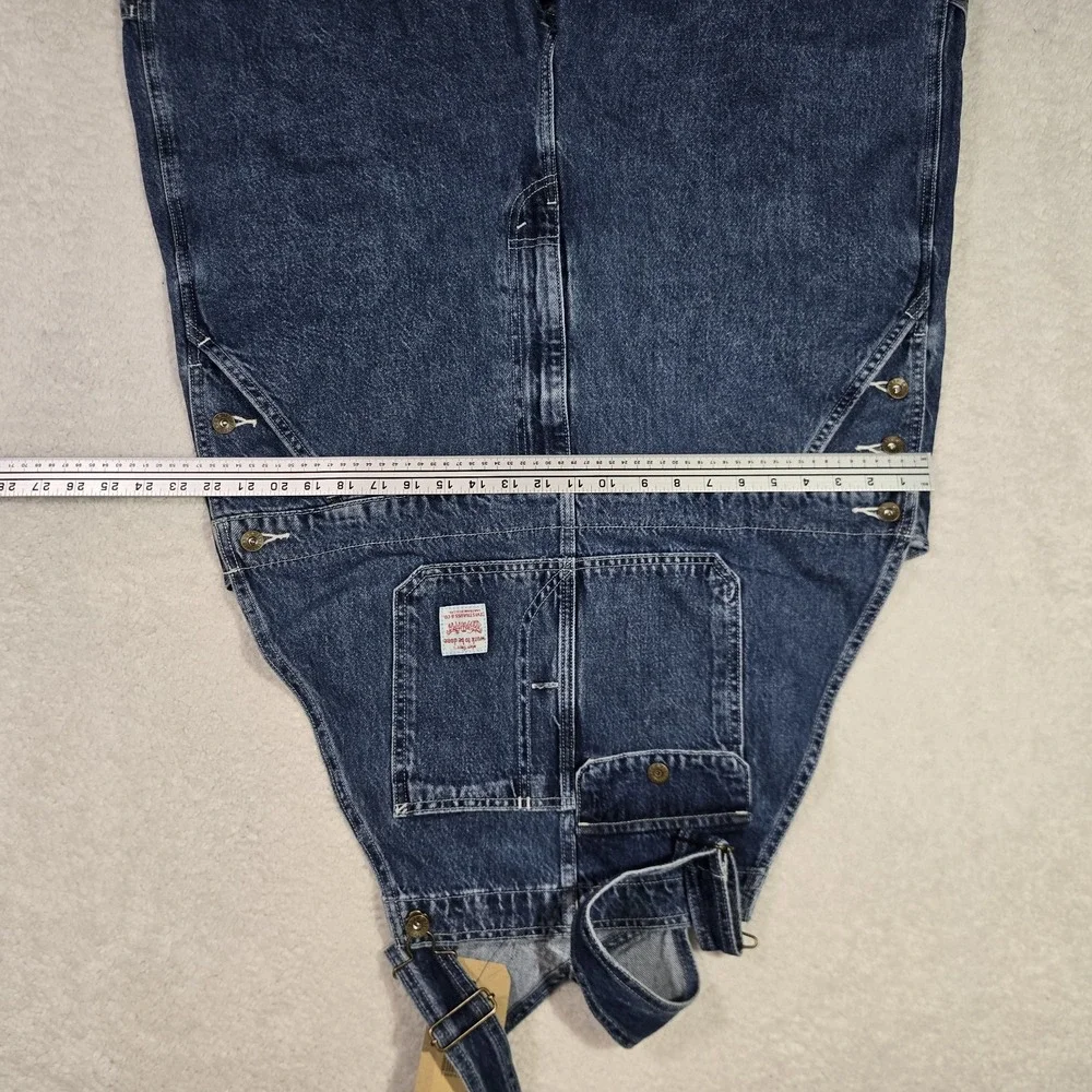 $120 Levis Workwear Loose Overalls Mens Size XL Denim Cotton Blue